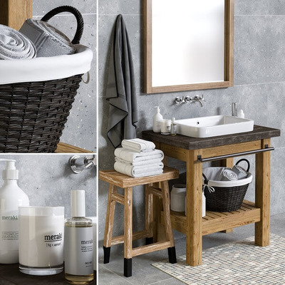 洗簌台镜子以及浴室置物篮3D模型（OBJ,FBX,MAX）