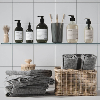 洗簌用品和毛巾3D模型（OBJ,FBX,MAX）