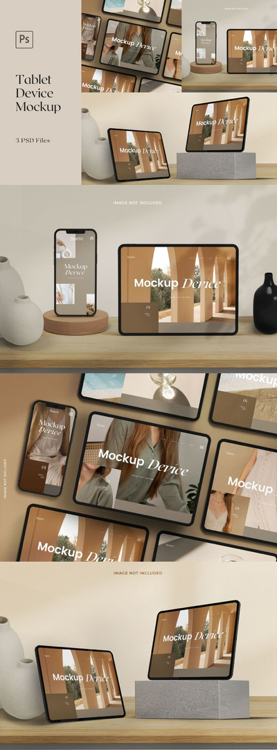 优雅时尚高端清新多用途的高品质UI样机展示模型mockups