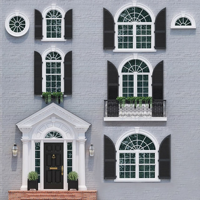 经典英伦风格门窗3D模型（OBJ,FBX,MAX）