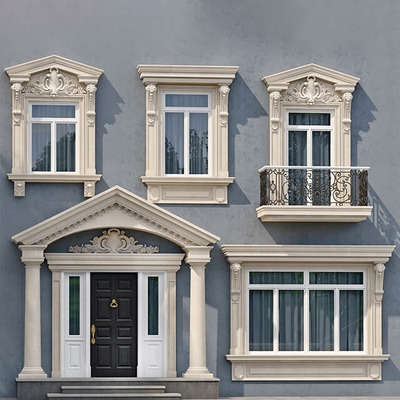 经典风格门窗3D模型（OBJ,FBX,MAX）