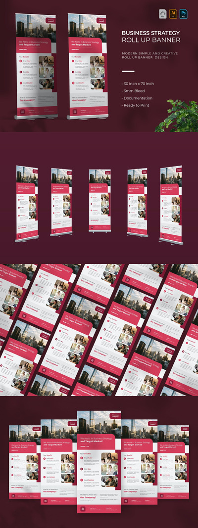 高品质的时尚高端多用途X展架易拉宝门型架设计模板-AI,EPS,PSD