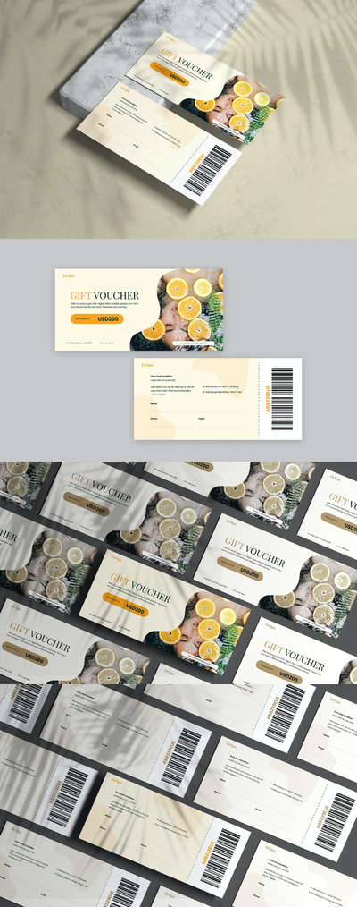 时尚高端专业的高品质门票入场券优惠券兑奖券设计模板-AI,EPS,PSD