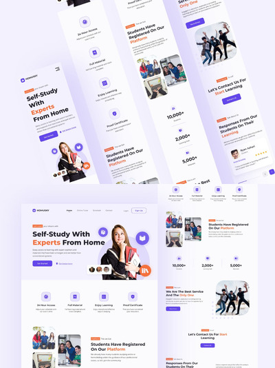 Homysky - 家政网站主页模板 (FIG,XD,PSD)