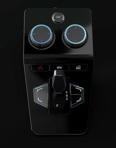 暗黑背景汽车中控功能按键旋钮图片素材 (jpg)