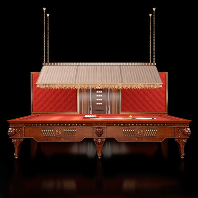 红色台球桌3D模型（OBJ,FBX,MAX）