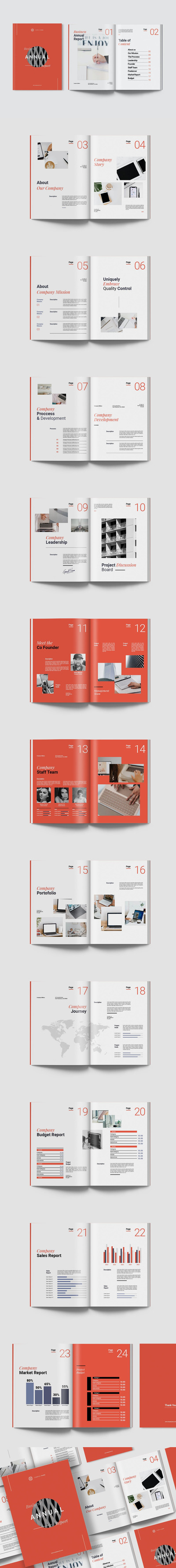 时尚高端专业的高品质年度报告品牌手册画册宣传册设计模板