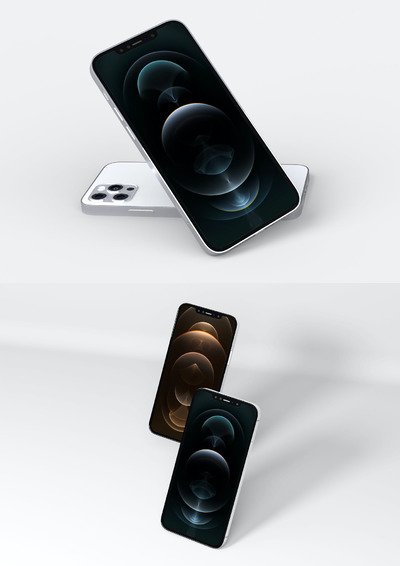 iPhone 12 Pro智能手机产品样机 - Vol 04 (PSD)