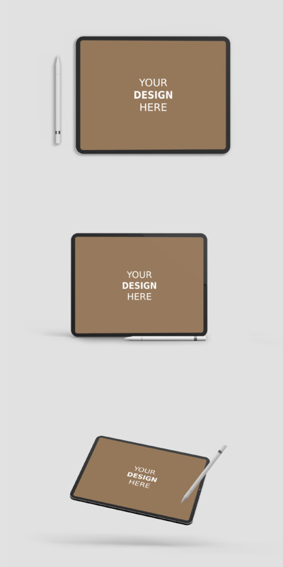 新款Ipad Pro平板展示样机(PSD)