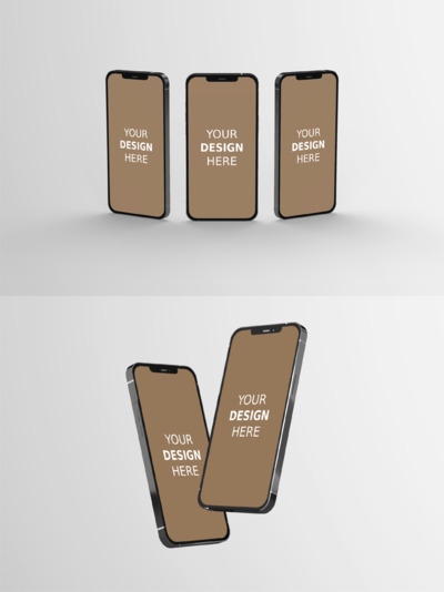 Iphone 12 Pro高端手机样机 (PSD)