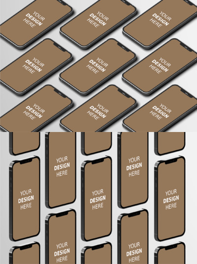 Iphone 12 Pro手机产品样机(PSD)