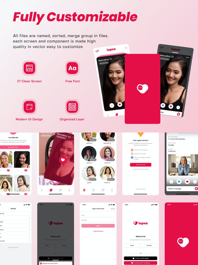 约会在线程序UI工具包(XD,FIG)