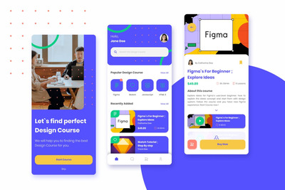 在线课程UI工具包(FIG,SKETCH,XD)