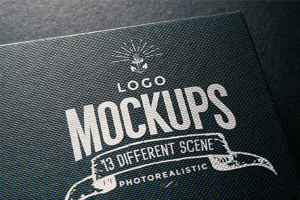 13个高质量的标志Logo展示样机 (psd)