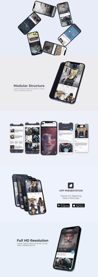 移动App应用程序介绍演示视频AE素材[aep]