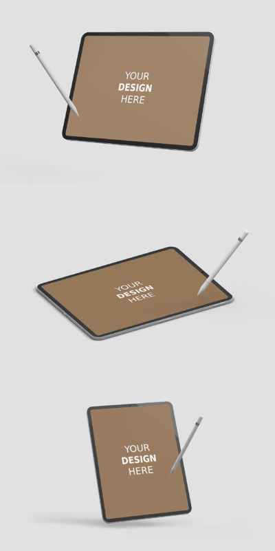 新款Ipad Pro平板展示模型(PSD)