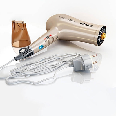 飞利浦吹风机3D模型（OBJ,FBX,MAX）