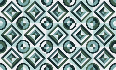 复古装饰瓷砖地板图案矢量背景素材[eps]