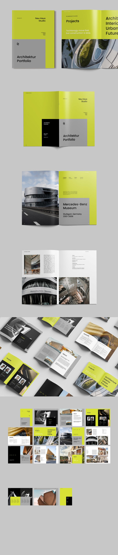 高端时尚专业的高品质房地产楼书画册宣传册杂志书籍装帧设计模板