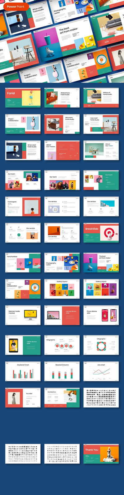 时尚高端清新简约多用途的高品质powerpoint幻灯片演示模板（pptx）