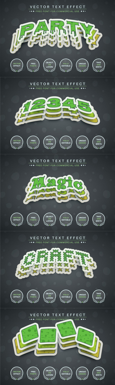 时尚高端专业的高品质万圣节AI立体字字体设计图层样式