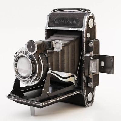 Zeiss Ikon Super Ikonta 5302胶片相机3D模型（OBJ,FBX,MAX）