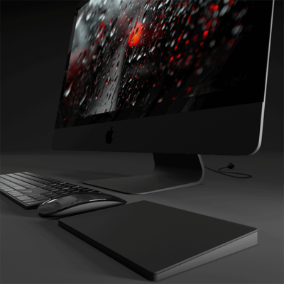 iMac Pro苹果一体机3D模型（OBJ,FBX,MAX）