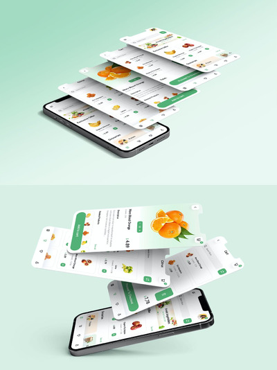 水果电子商务App UI工具包 (FIG)