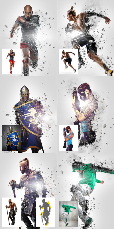 酷炫绘画Photoshop行动 (ABR,ATN,PAT)