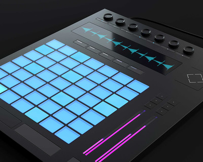 暗黑背景电音打击垫图片素材 (jpg)