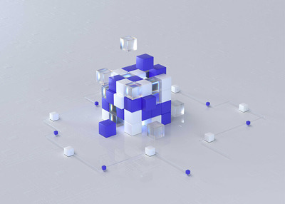 方块积木创意场景背景图片素材 (jpg)