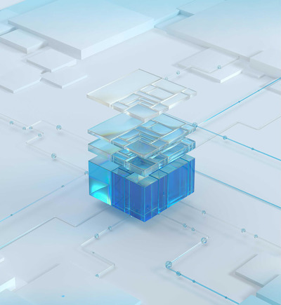 水晶蓝创意几何背景图片素材 (jpg)