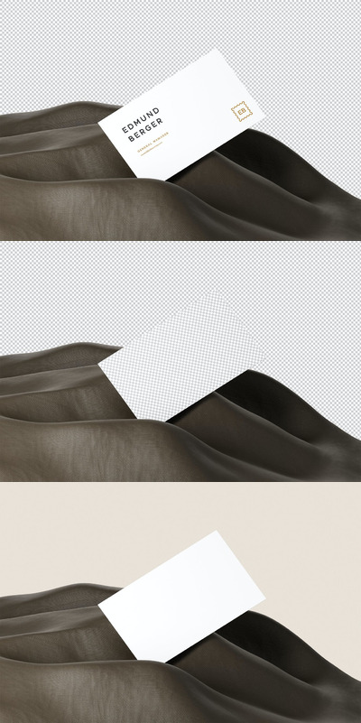 高端商务名片展示样机 (PSD)