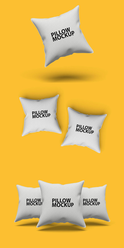 方形枕头抱枕样机vol.01  (PSD)