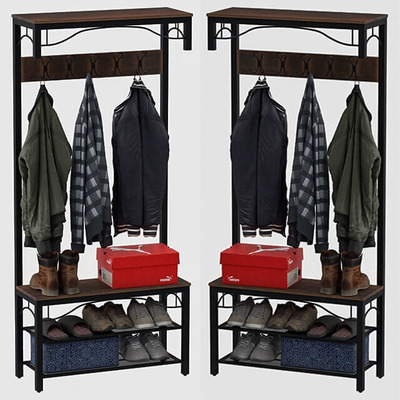 玄关衣帽架鞋架3D模型（OBJ,FBX,MAX）
