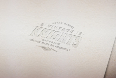 印压logo设计样机(PSD)