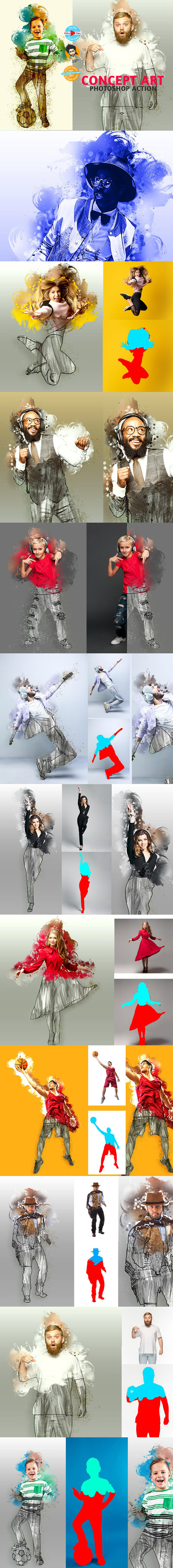 概念艺术照片效果ps动作 (atn)