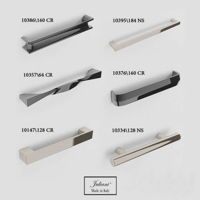 各种形状的金属把手3D模型（FBX,MAX）