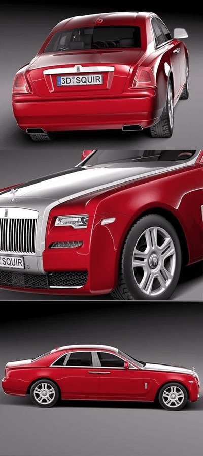 劳斯莱斯幻影系列 II 2015 3D 豪华轿车汽车模型下载（fbx,max,obj）