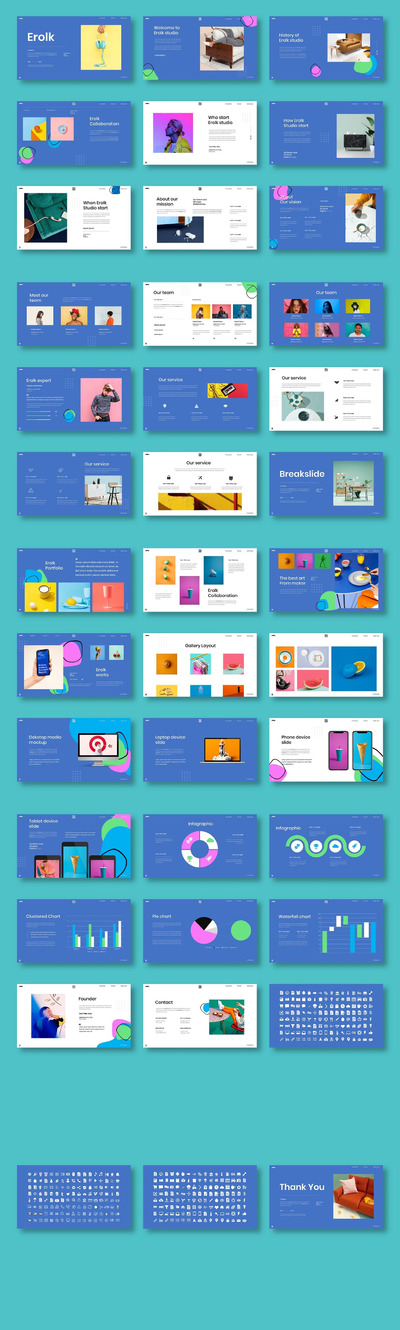 创意企业PPT模板 (PPTX)