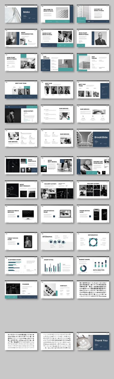 广告公司项目PPT模板 (PPTX)