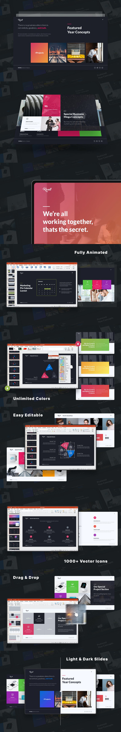 多用途产品工作汇报PPT模板 (PPTX)