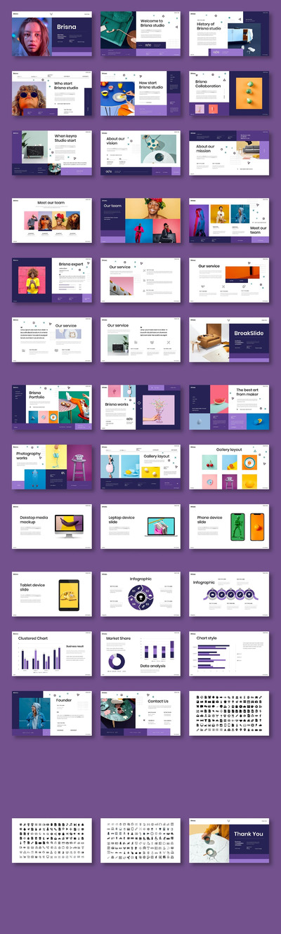 创意公司PPT模板 (PPTX)