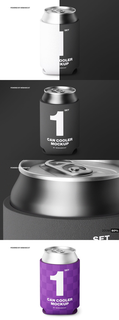 易拉罐冷却器模型(PSD,PDF)