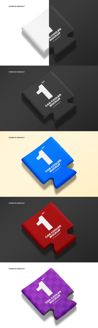 易拉罐冷却器模型 2 (PSD,PDF)