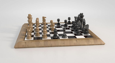 国际象棋棋盘3D模型下载（C4D）