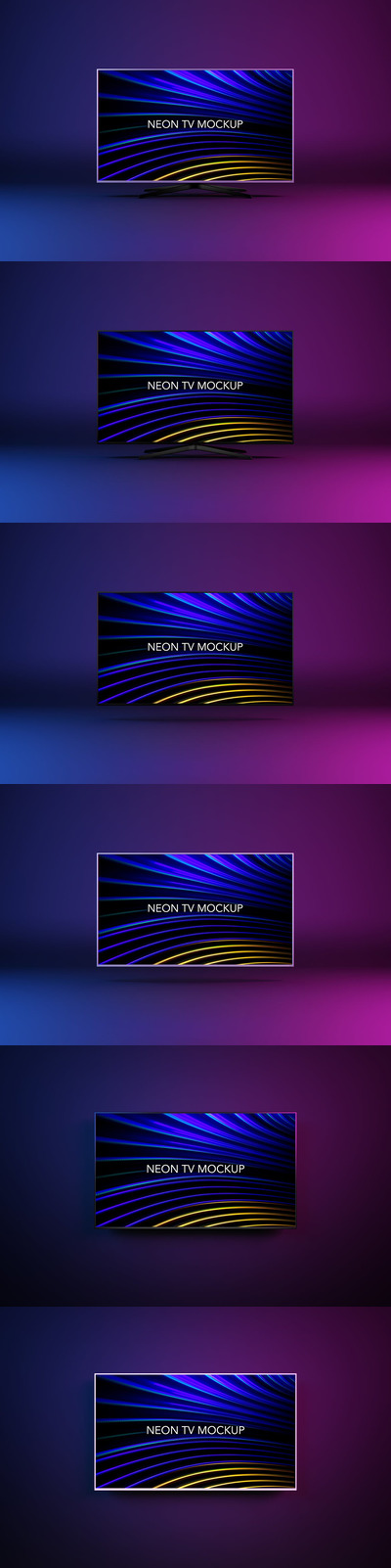 霓虹灯电视模型 (PSD)