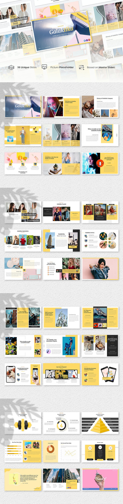 Galaktika - 创意商务演示模板(PPTX)