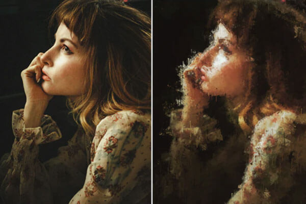 印象派水彩画照片效果Photoshop 动作 (atn)