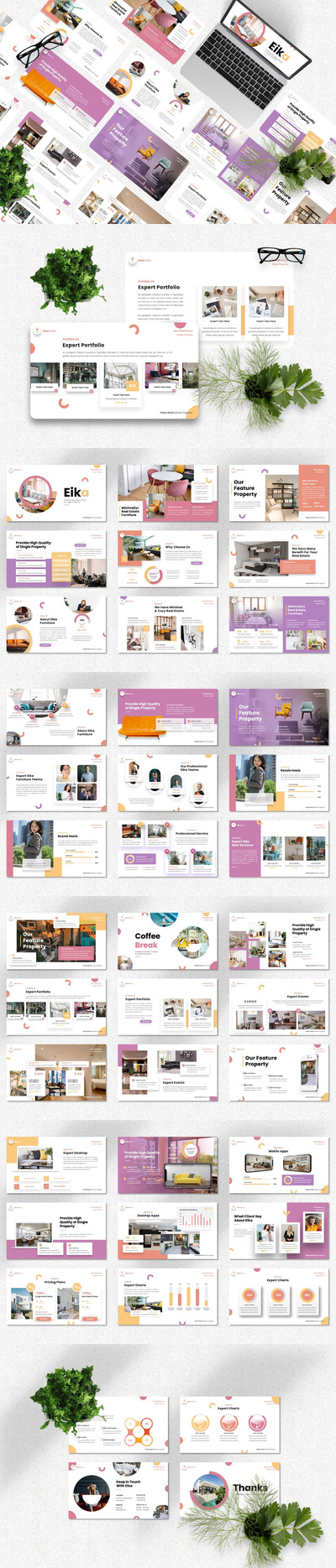 Eika - 现代房地产ppt模板 (PPTX)